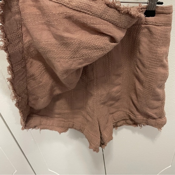 Free People Dusty Pink Linen Skort - Picture 2 of 10